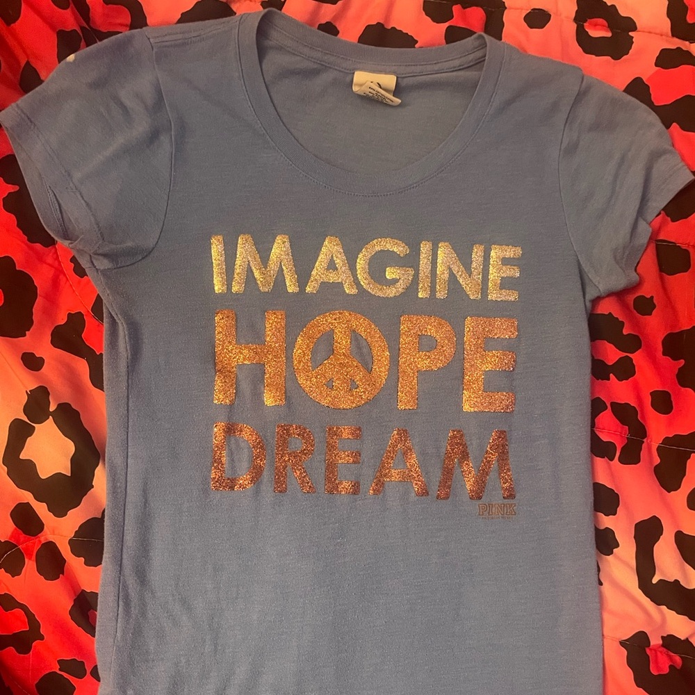 PINK Victoria's Secret Blue Tee